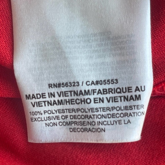 Nike Shirt Mens Large Red Just Do It Warriors Tee Dri-fit Short Sleeve - Picture 7 of 13